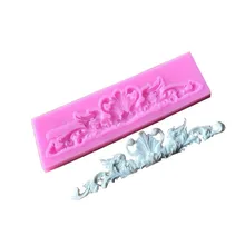 Европейские Выгравированные узоры сахарное ремесло Ретро силиконовая форма помадка форма свадебный торт декоративное устройство для шоколада формочка, инструмент для выпечки