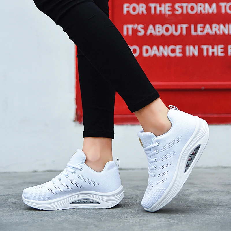 Shape Ups Sneaker Women Thick Sole Swing Fitness Women Shoes Breathable Massage Wedges Platform Footwear Calzado Deportivo Mujer