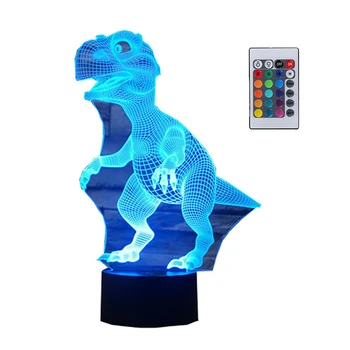 

Dinosaur Tyrannosaurus Rex Table Lamp Colors Changing Desk Lamp Novelty Led Night Lights Usb Desk Lampdinosaur Acrylic Light