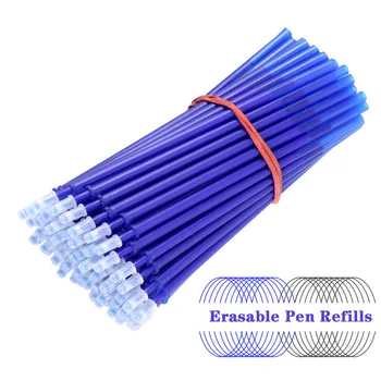 

12/20Pcs/Set Erasable Pen Office Gel Pen Erasable Refill Rod Washable Handle 0.5mm Blue Black Ink Pen School Writing Stationery