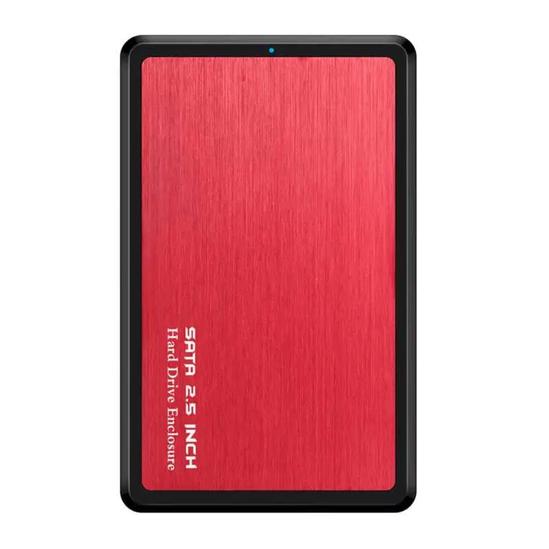 2,5 дюйма USB 3,0 для SATA HDD SSD чехол жесткий диск коробка портативный 5 Гбит/с Алюминиевый сплав внешний твердотельный диск Корпус коробка - Цвет: Red