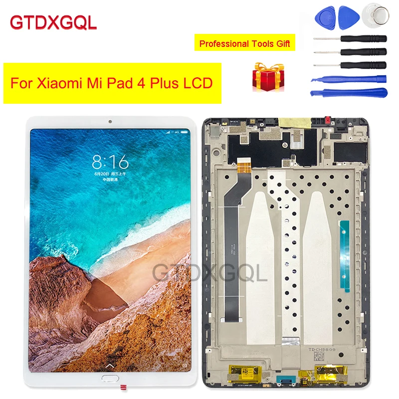 ЖК-дисплей 10 1 дюйма для Xiaomi Mi Pad 4 Plus сенсорный экран с дигитайзером в сборе датчик
