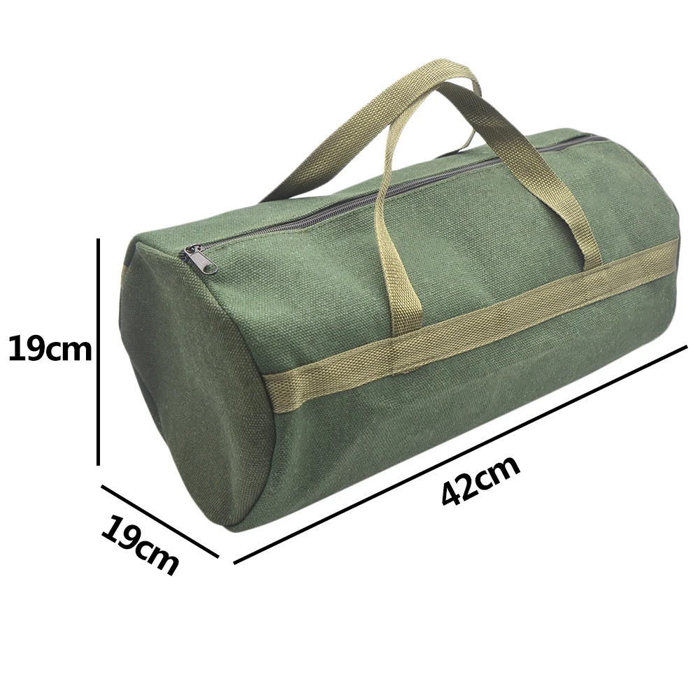 power tool bag Durable Thick Canvas Pouch Tool Bags Storage Organizer Instrument Case Portable For Electrical Tool Tote Bag Multifunction Case small tool chest