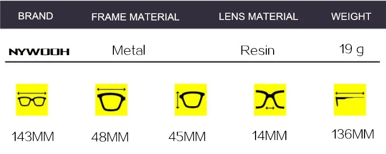 NYWOOH, прозрачные оптические очки для женщин и мужчин, круглые оправы для очков, винтажные металлические очки