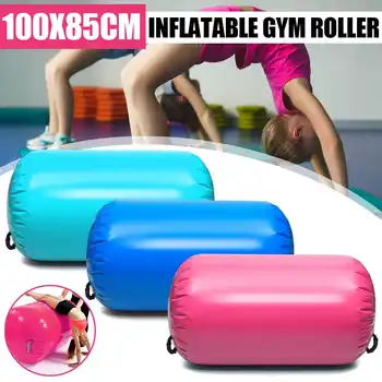 

85x100cm AirTrack Inflatable Gymnastics Gym Air Mat Floor Home Gymnastics Exercise Inverted Backflip Round Column Tumbling Mat