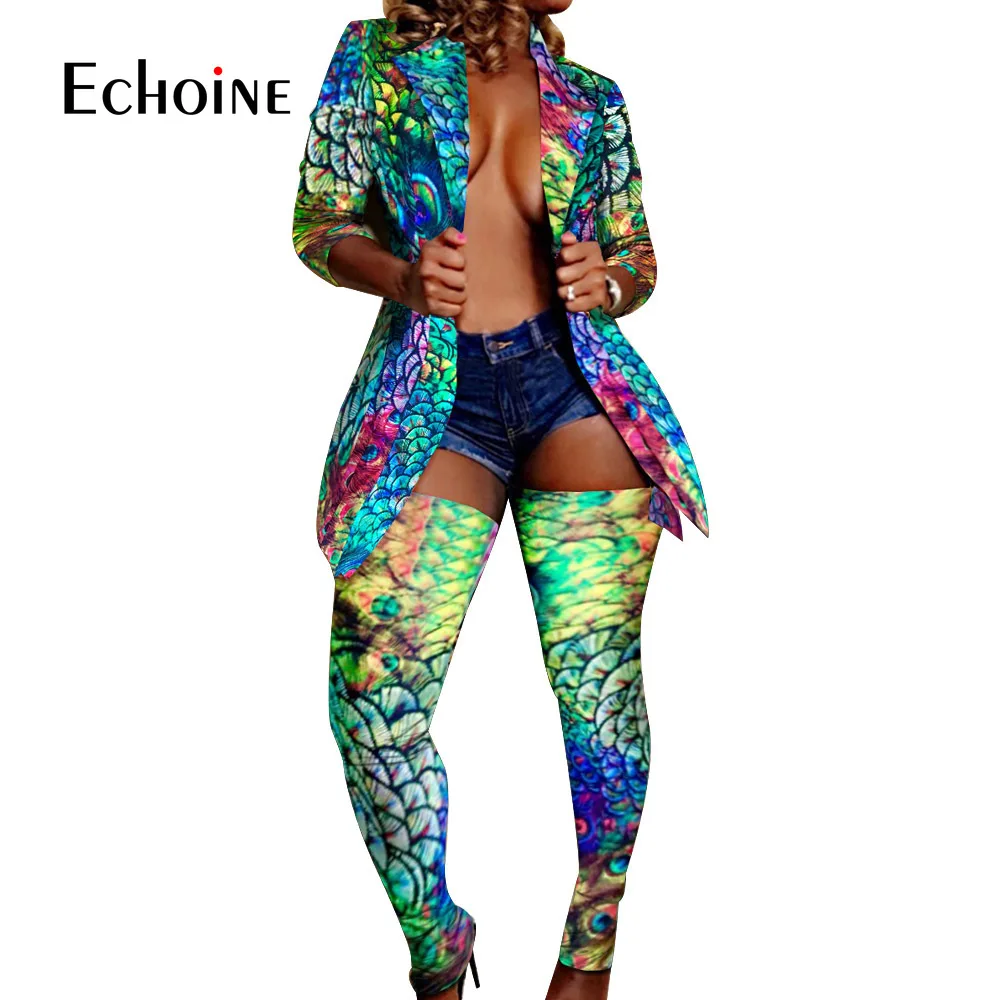 

Colorful Print Camo Leopard Two Piece Set Women Rave Festival Pant Fall 2 Piece Set Matching Sets Sexy Club Outfits Plus Size