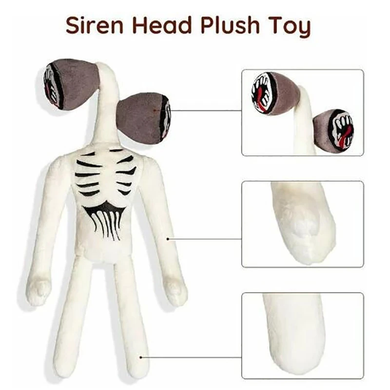 Kawaii Siren Head Plush Toys Soft Scary Sirenhead Stuffed Doll