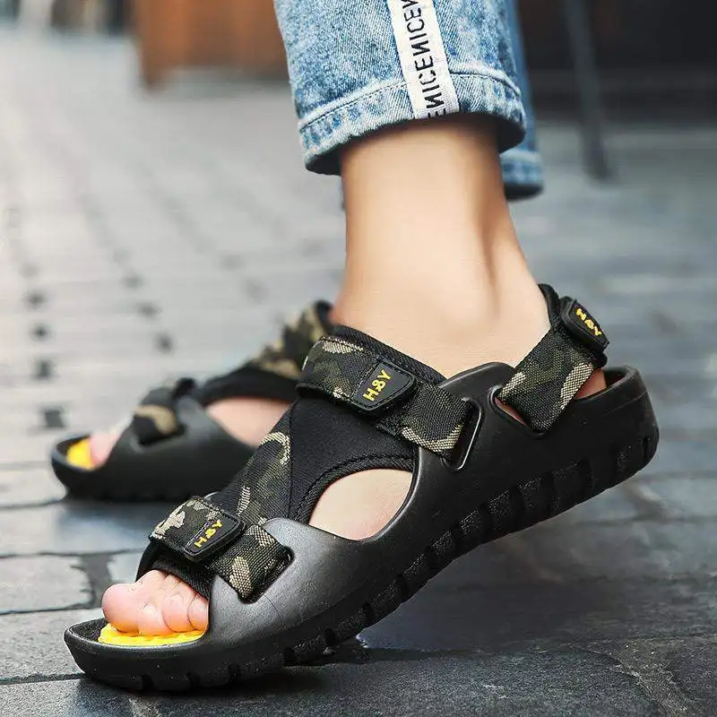 

Sandals Men's Summer 2019 New Style Online Celebrity Sports Leisure Slippers Trend Korean-style Cool Versatile Rome Sandals