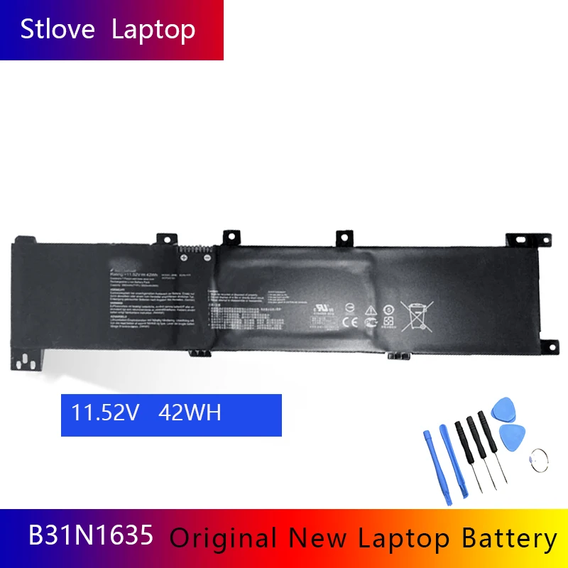 Original Battery B31N1635 For ASUS VivoBook 17 X705UA X705NA X705NC X705UB X705UV R702UV N705UQ-EB76 A705UQ | Компьютеры и офис