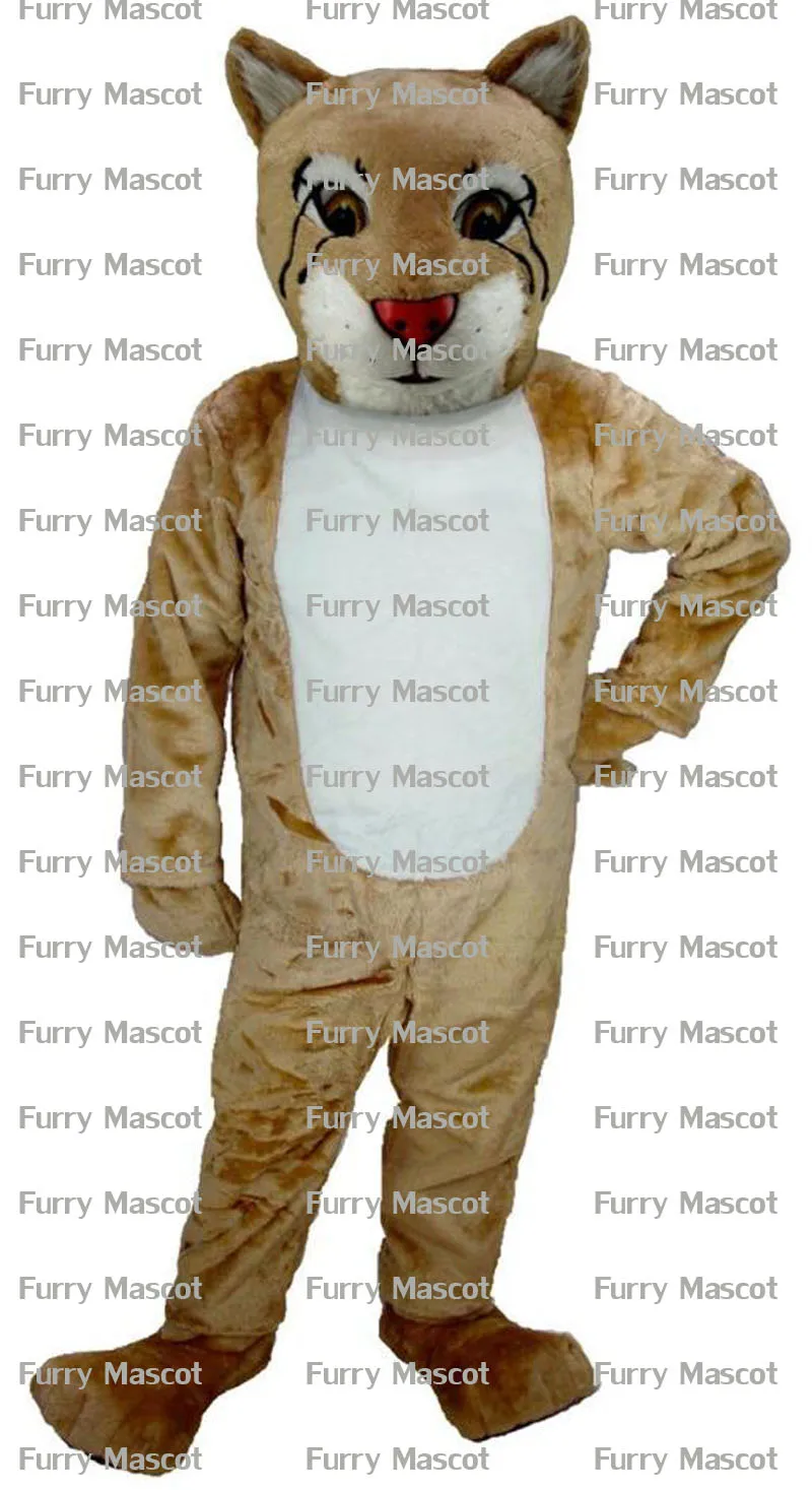 Bobcat Cub/Рождественский костюм унисекс милый новый талисмана для костюмированной