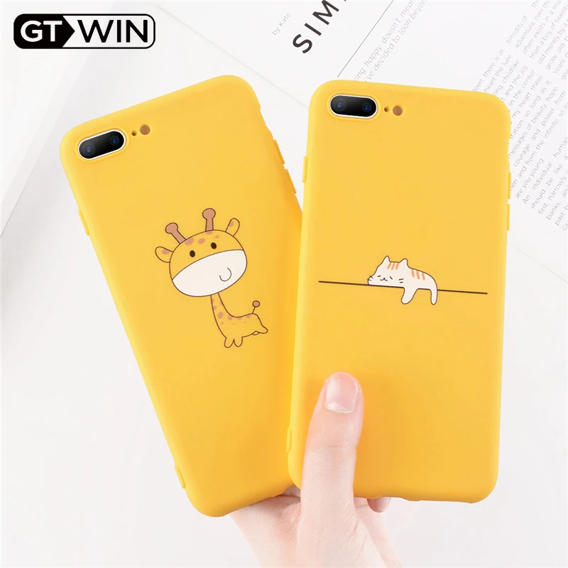 Чехлы GTWIN для iPhone 11 Pro X 7 8 XR XS Max 6 6s Plus 5 SE с животными мягкие чехлы из ТПУ | Мобильные