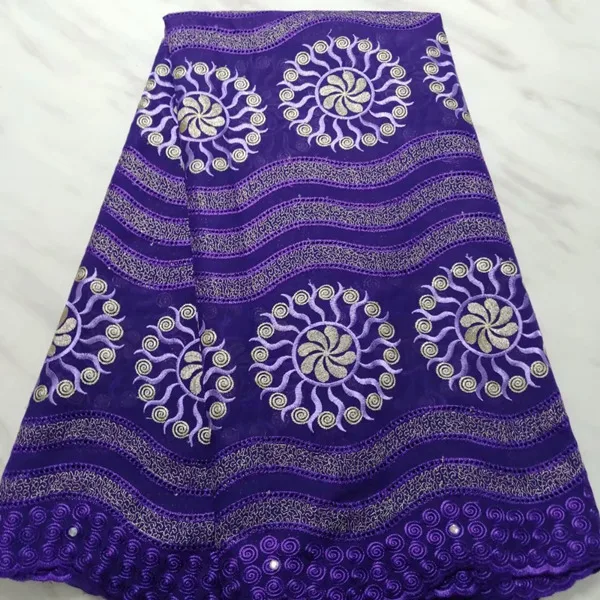 dark purple Новейшая белая вышитая бисером африканская кружевная ткань высокое качество вышивка нигерийское восковое кружево Французский шнур кружевная ткань для свадебного платья - Цвет: dark purple