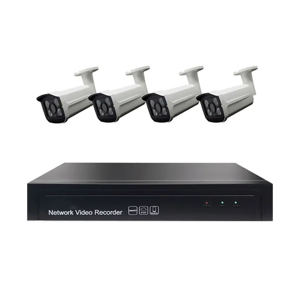 Evolylcam 4CH 8CH 5MP POE Kit H.265 System CCTV Security NVR P2P Onvif POE Outdoor Waterproof IP Camera POE Video Surveillance - Цвет: 4CH Without Cable