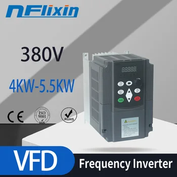 

VFD AC 380V 4KW/5.5KW Variable Frequency Drive 400HZ 3-Phase Speed Controller Inverter Motor VFD Inverter