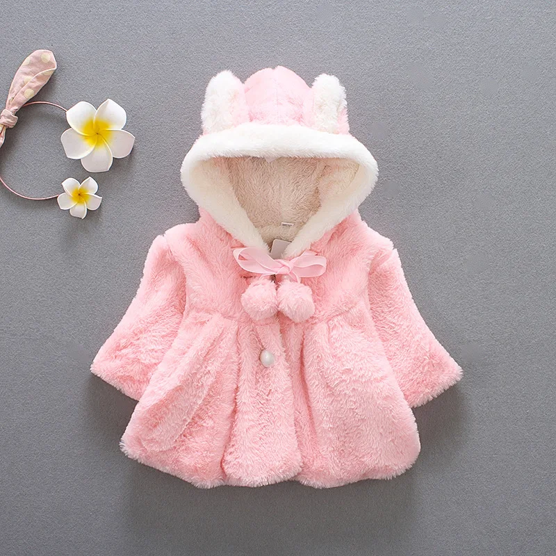 Осенне-зимние пальто для маленьких девочек куртки новорожденных одежда