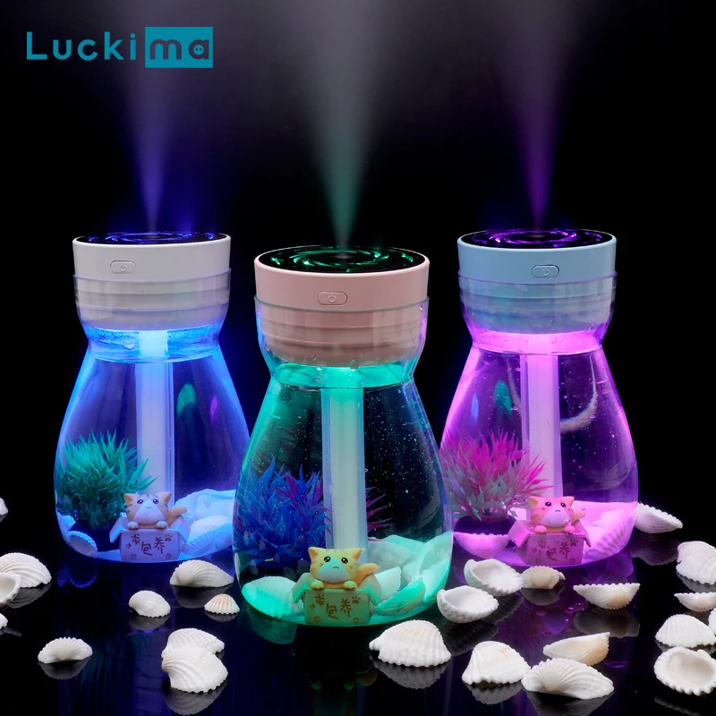 

Landscape Ultrasonic Air Humidifiers Aroma Essential Oil Diffuser with 7 Colors LED Night Light Mini USB Mist Maker Office Home