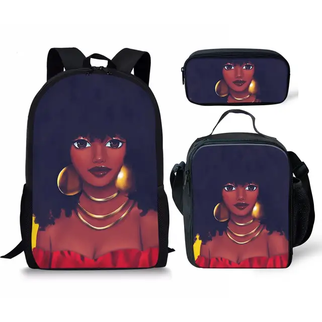 Afro Black Girl Magic Book Bags African 