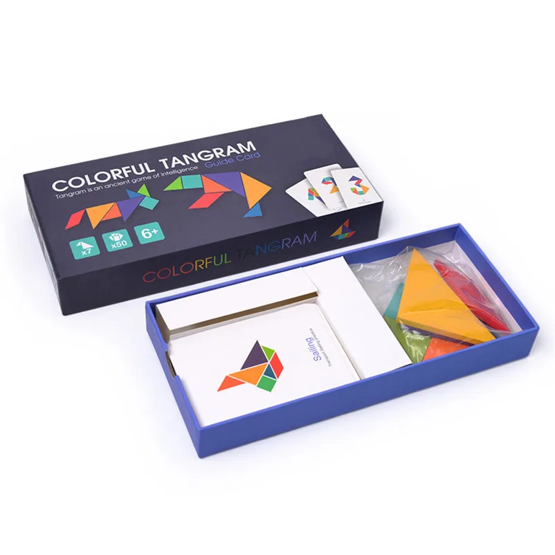 Tangram деревянная головоломка Обучающие Развивающие игрушки для детей дошкольного возраста детские игрушки игры логическая игра интеллект воображение