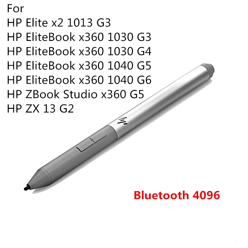 

HP Stylus Rechargeable Active Pen 4KL69AA Elite x2 1030 G2 EliteBook x360 1030 G3 G4 1040 G5 G6 ZBook Studio x360 G5 6SG43AA