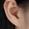 Bohemia Bowknot Earrings for Girl Women Bow Rosette Design Style Ear Studs Stainless Steel Earings Wholesale 12 Pairs Pack Gifts 2
