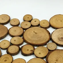 30 шт. оригинальная, Экологически чистая DIY Чип из натурального соснового дерева ручной работы с деревом коры деревянные подставки полированная база вечерние украшения для рисования
