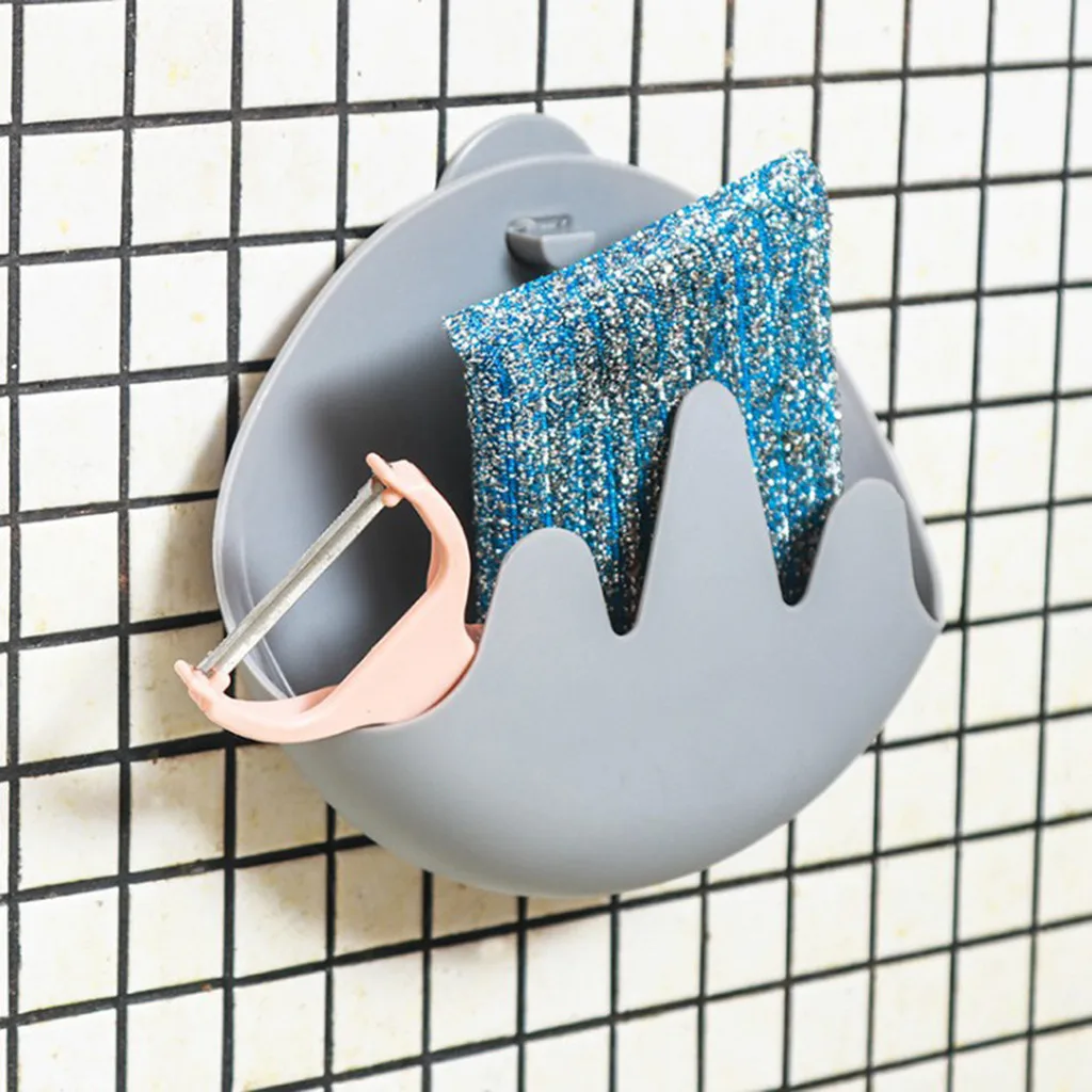 

Kitchen Towel Rack Hanging Holder Cupboard Cabinet Door Home Multi-Function Debris Basket Wall-Mounted Kitchen Storage Basket