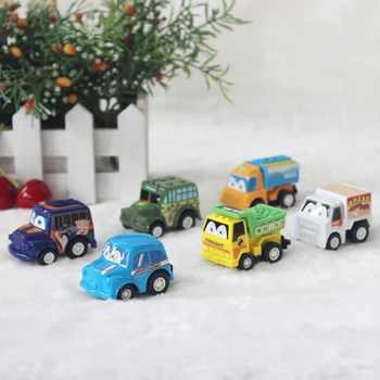 

6pcs/lot Pull Back Car Toys Car Children Racing Car Baby Mini Cars Cartoon Pull Back Bus Truck Kids Toys For Children Boy Gifts