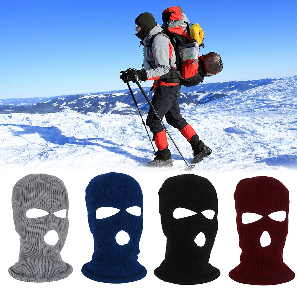 Уличные зимние спортивные шапки с защитой от холода флисовая шапка Ветрозащитная маска для верховой езды с полным лицом Теплый головной убор анти-УФ лыжный Байкерский шлем