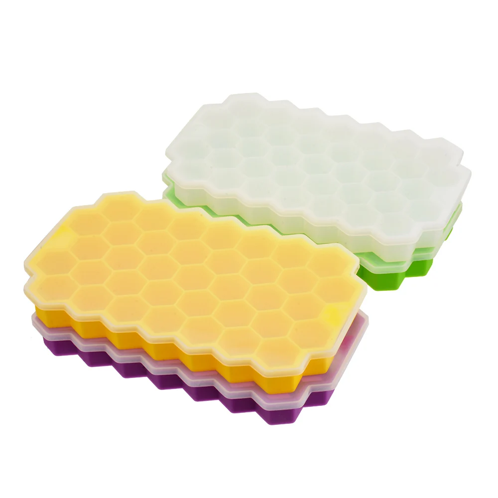 4pc 1X1 см силиконовая форма для мороженого, форма для шоколада, аксессуары для напитков, форма для льда, лоток с формой для кубиков льда, 150/160 сеток - Цвет: 4pc