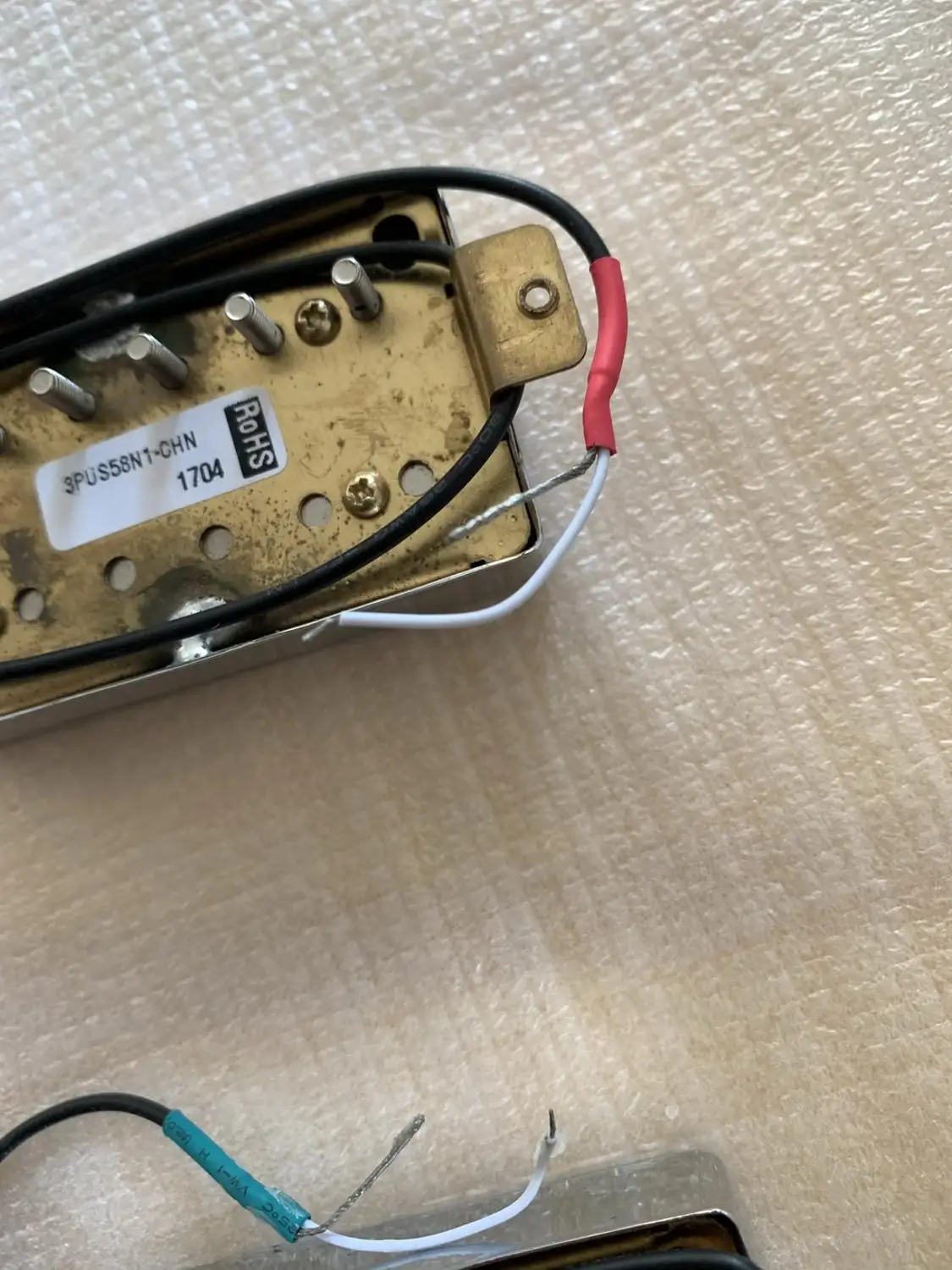 Набор оригинальных хромированных звукоснимателей Humbucker 3PUS58N1 и B1 Сделано в Корее