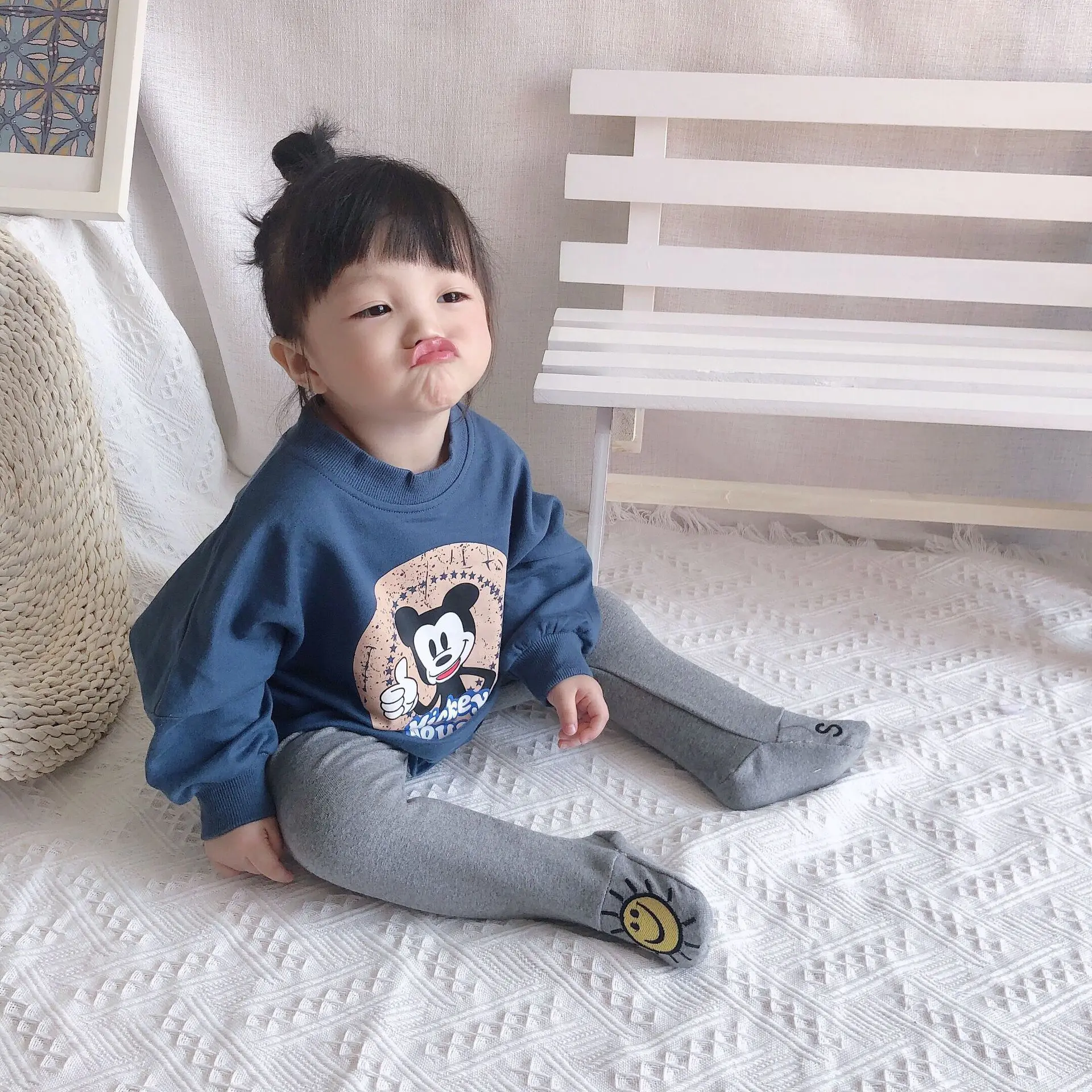 Newborn Baby Girl Clothes Disney Baby Rompers Cartoon Children Clothing Long Sleeves Bebe Infant Jumpsuit Mickey Boys Romper