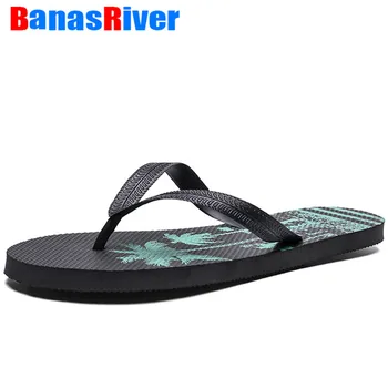 

2020 Summer Fashion Print Slippers Men Shoes Flip Flops Male Hip Hop Street Beach Casual Lightweight Soft Sole Indoor Outdoor