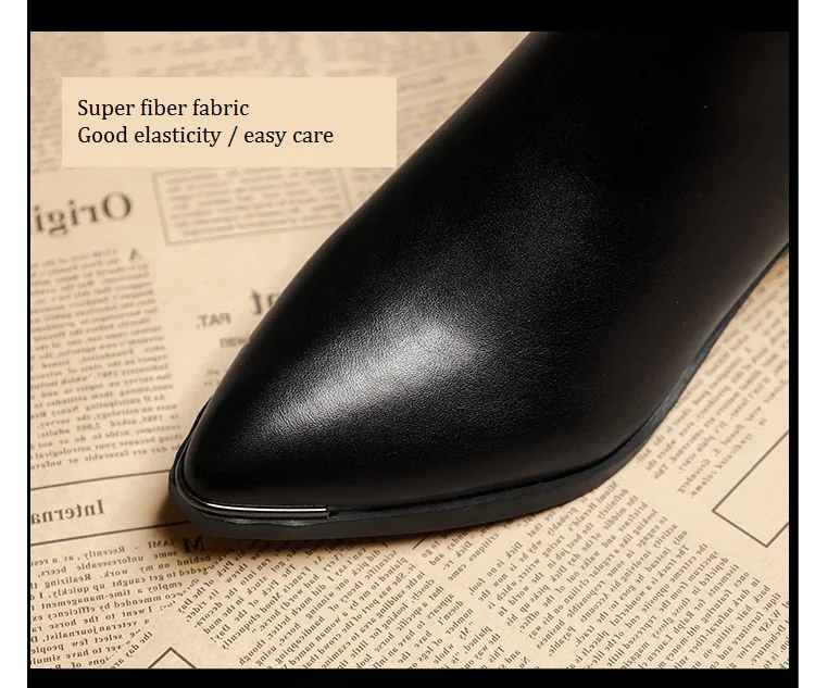 2021 Autumn and Winter New Thick Heel Short Boots Women's British Style Korean Pointed Martin Boots and Bare Boots Pointed Shoes