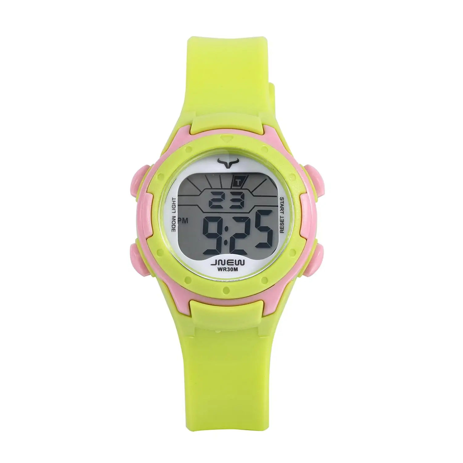 JNEW детские спортивные цифровые часы с кожаным ремешком, детские электронные часы, милые школьные светодиодный часы для девочек, Montre Enfant 9688