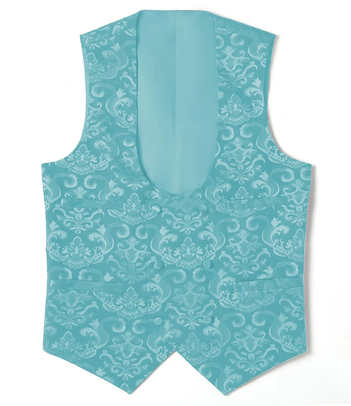 Turquoise Для мужчин Slim Fit классический женский двубортный Выходные туфли на выпускной вечерние жилет ужин Silver Fox Меховая куртка белый жилет для Свадебные, для жениха жилет - Цвет: Turquoise