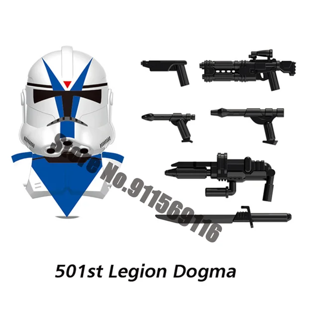501st Clone Trooper Building Blocks Republic Commando Force 99 Hunter Crosshair Wrecker Echo Cody Rex Star Brick Figure Wars Toy D-X1606