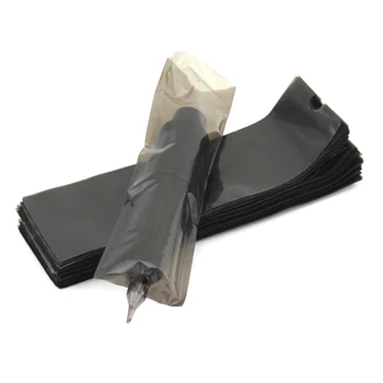 

200 Pcs / Box Black Disposable Tattoo Bag Cover Sleeves For Tattoo Machine Pen