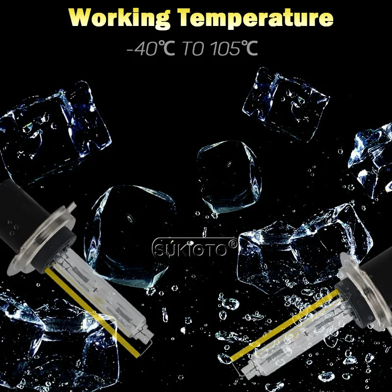 SUKIOTO Super Fast Bright 55W H7 Xenon HID Kit H1 H11 9005 HB3 9006 D2H 9012 5500K Ignition Block Slim Ballast Auto Headlight (14)