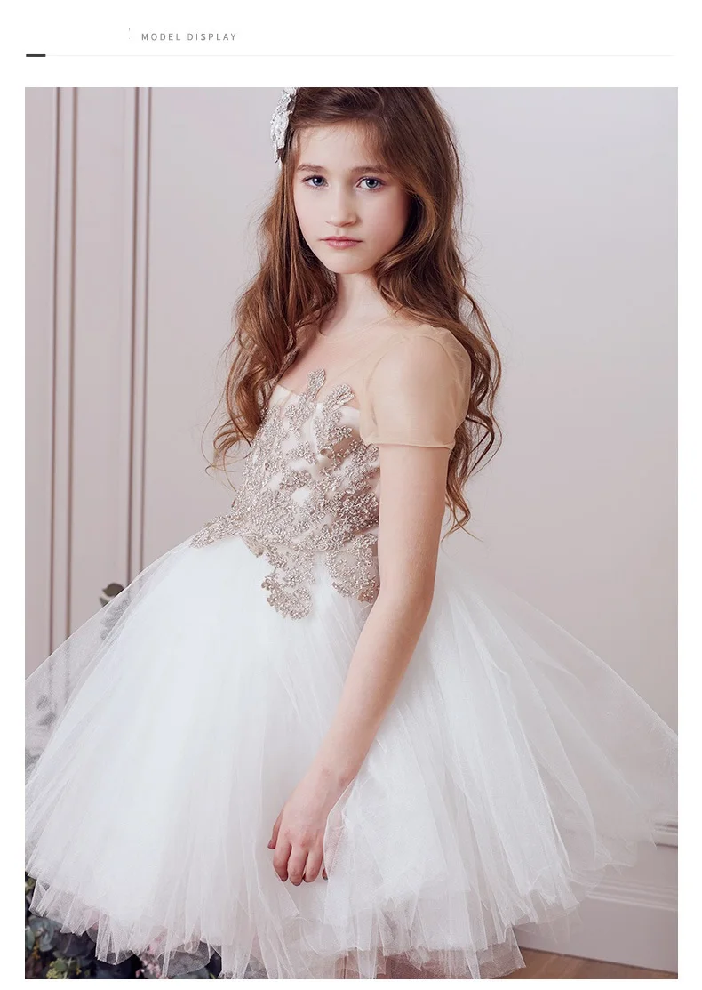 Evening Dress for Kids Baby Girls Luxurious Plain Ball Gowns Teens  PrincessDress | eBay