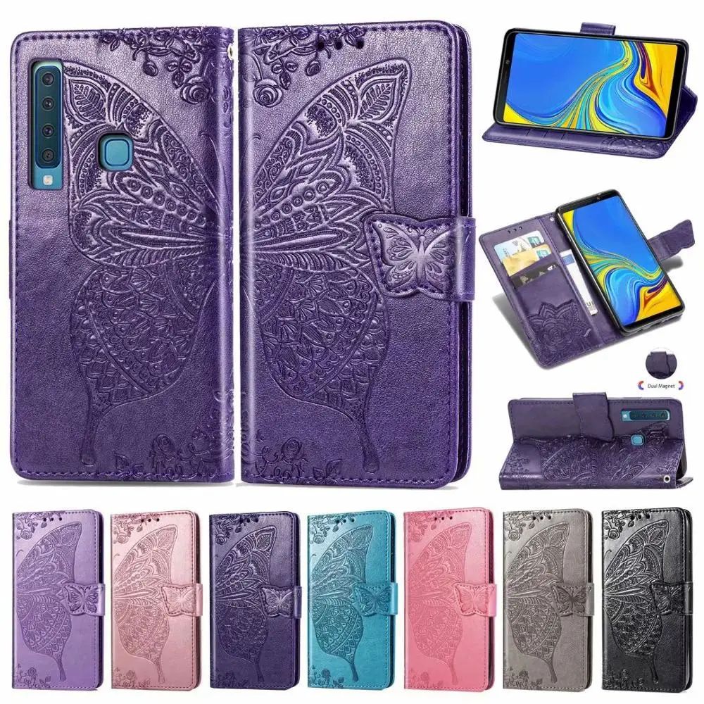 

Butterfly Faux Leather Wallet Flip Cell Phone Cases For Huawei P40 P40 Pro Y6S Kickstand Wrist Rope
