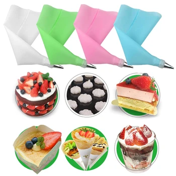 

8/10/16pcs Silicone Forms Icing Piping Nozzles Pastry Bags Kitchen Bakeware Baking Tools Fancy Cake Mold Cake Decoration Tools