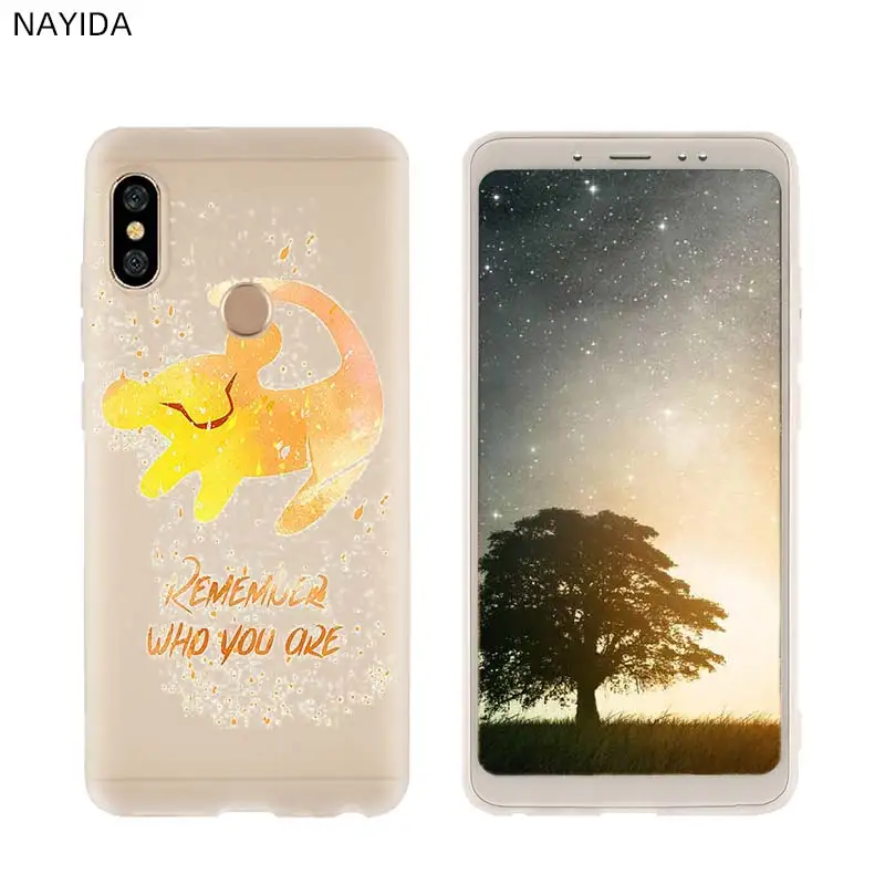 Мягкий чехол для телефона Xiao mi 9 8 mi A1 A2 A3 lite F1 6 5X se для Red mi Note 8 7 6 5 мультфильм фильм лев Король - Цвет: 3D printing 04