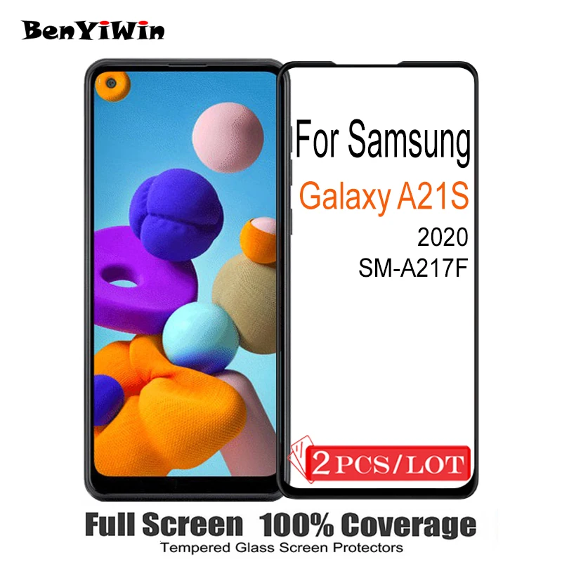 2 шт. закаленное стекло для Samsung Galaxy A21S с защитой от царапин | Мобильные телефоны и