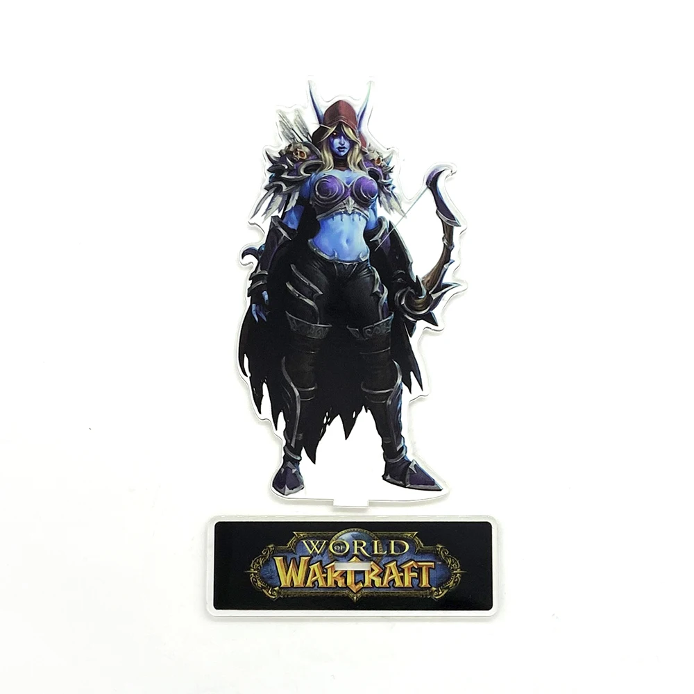 Wow Hos Sylvanas Windrunner Anime Toy Acrilico Standee Figurine Scrivania Decorazione Cake Topper
