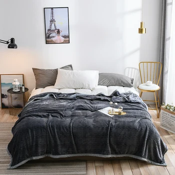 

Machine Washable Coral Fleece Blankets 120x200CM (48x79In) Thicken Blanket for Bed Suitable For Queen Size