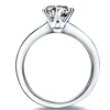 Solid Platinum PT950 Ring 1CT Moissanite Engagement Ring Beautiful Birthday Jewelry Gift For Girl White Gold Forever Brilliant 2