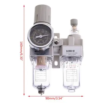 

Manual Drainage Supply Air Pump Air Compressor Oil Filter Regulator Two-piece Pneumatic Water Separator AC2010-02