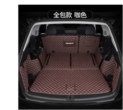 Seven-seat выделенный полный задник багажник Коробка коврик ковер коврик для Volkswagen Teramont/Atlas- 7 мест