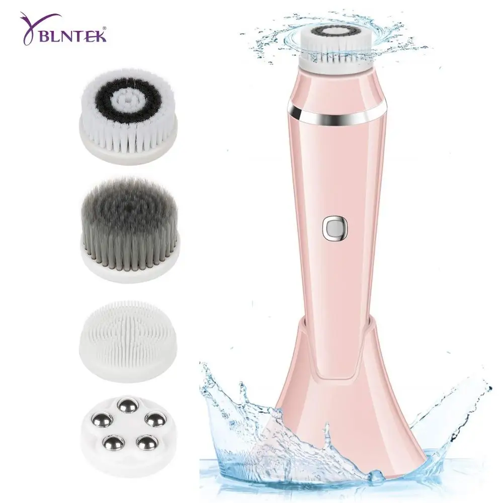 Baratos YBLNTEK cepillo de limpieza Facial ultrasónico limpiador Facial resistente al agua para quitar espinillas masaje limpiador de poros