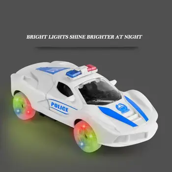 

Electronic Alarm Car Model Gorgeous Lighting Sound Simulation Vehicle Toy Automatic Door Opening Children Kids Gifts